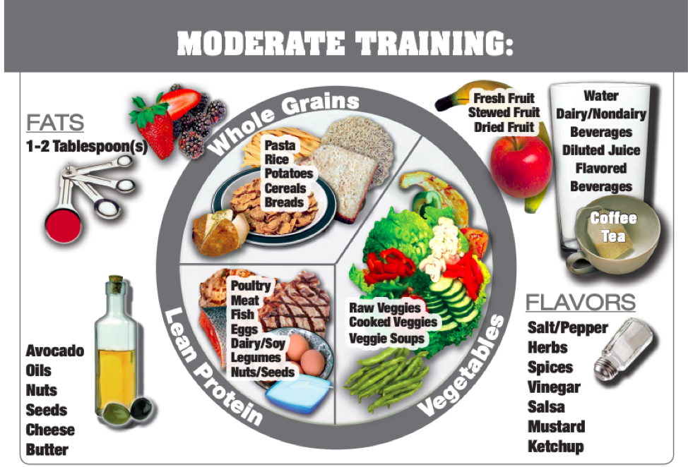 MyPlate - Athlete Moderate Day